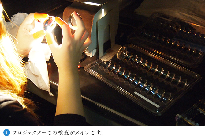 プロジェクターでの検査がメインです。